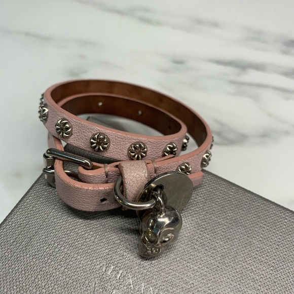 Alexander McQueen Double Wrap Scull bracelet - Picture 2 of 4